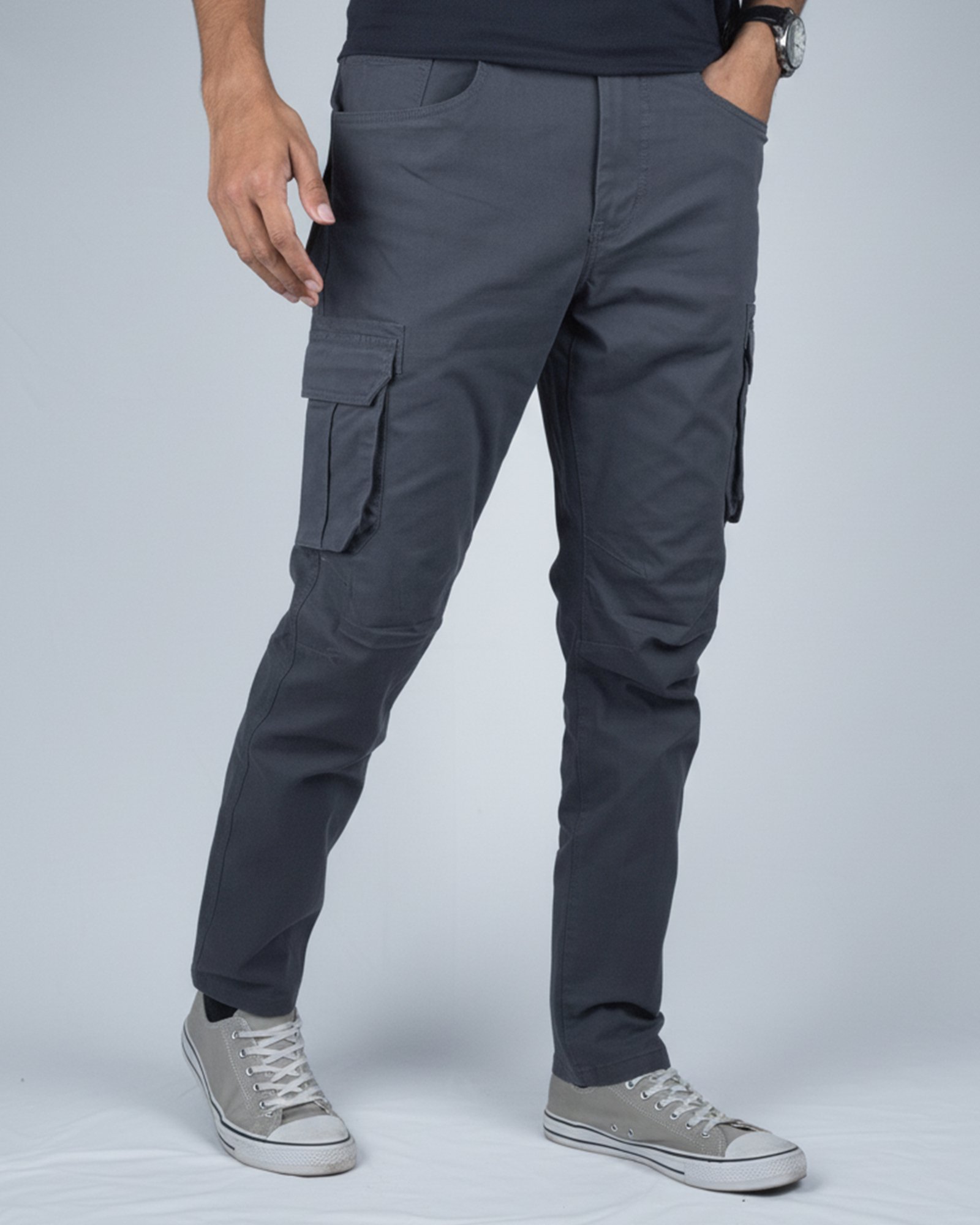 A3-styles-Temp-pant-Dark-gray-4 Premium Cargo Pant-Bulaverd - Image 1